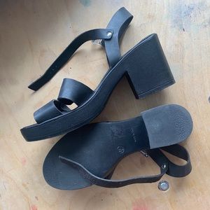 Black Topshop platform Sandals EU 38